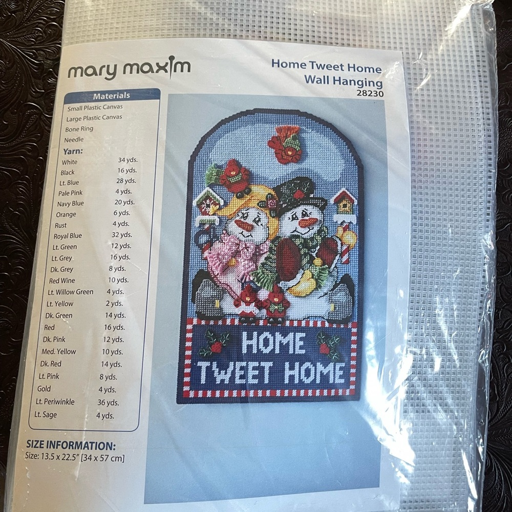 Home Tweet Home Wall Hanging - Multicolor by Mary Maxim